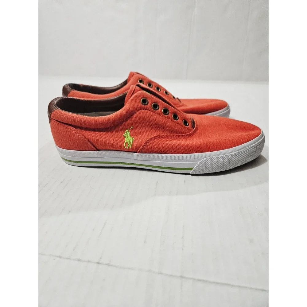 Size 9.5D - Men's Polo Ralph‎ Lauren Vaughn Red Slip On Dress Shoes